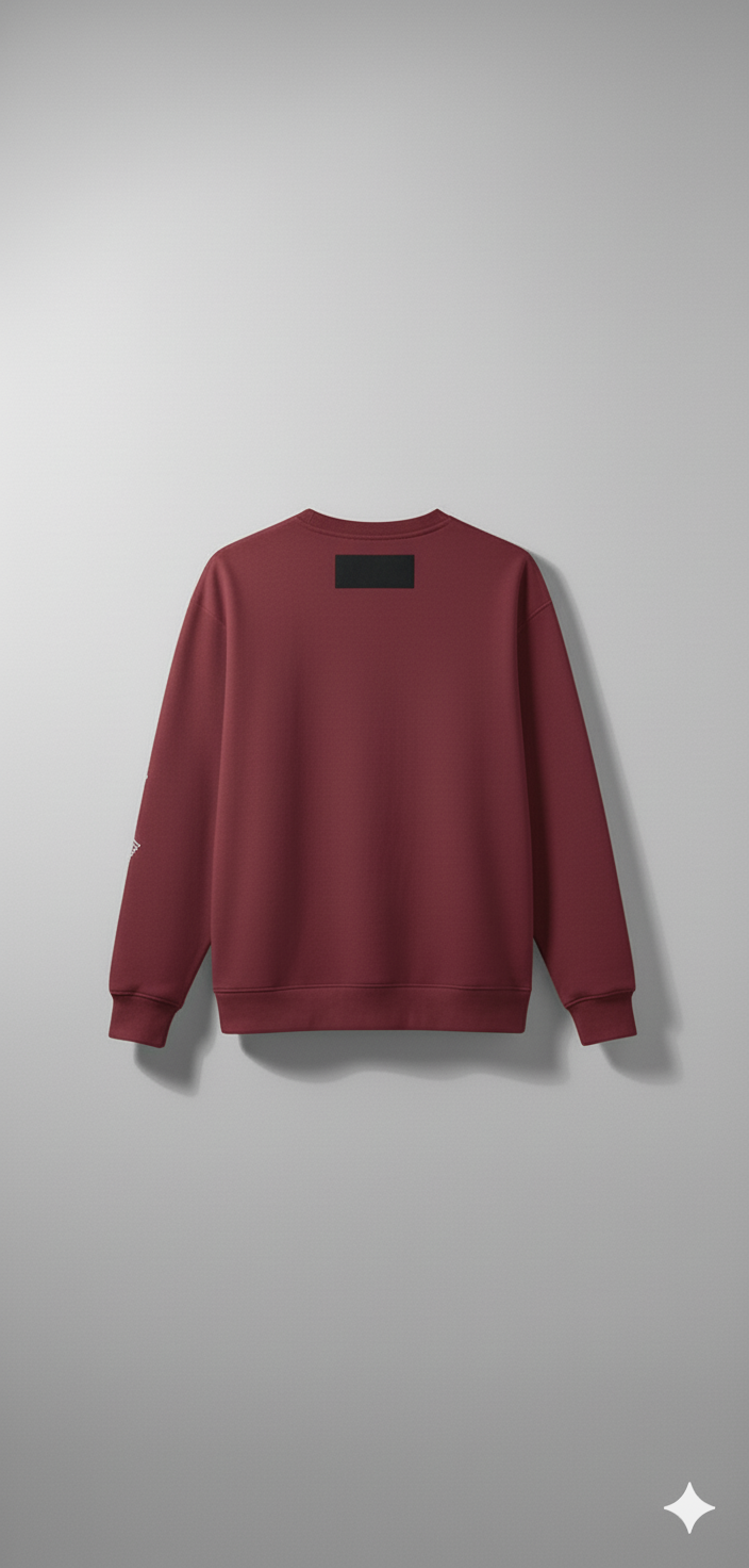 Maroon Archive Graphic Sweatshirt