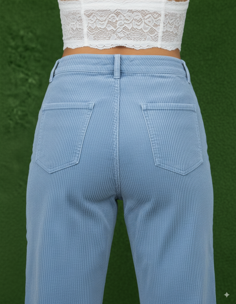 Azure Corduroy Comfort Jeans
