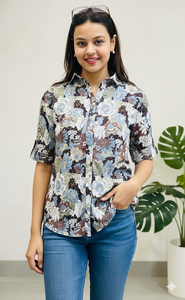he "Blossom Breeze" Floral Shirt