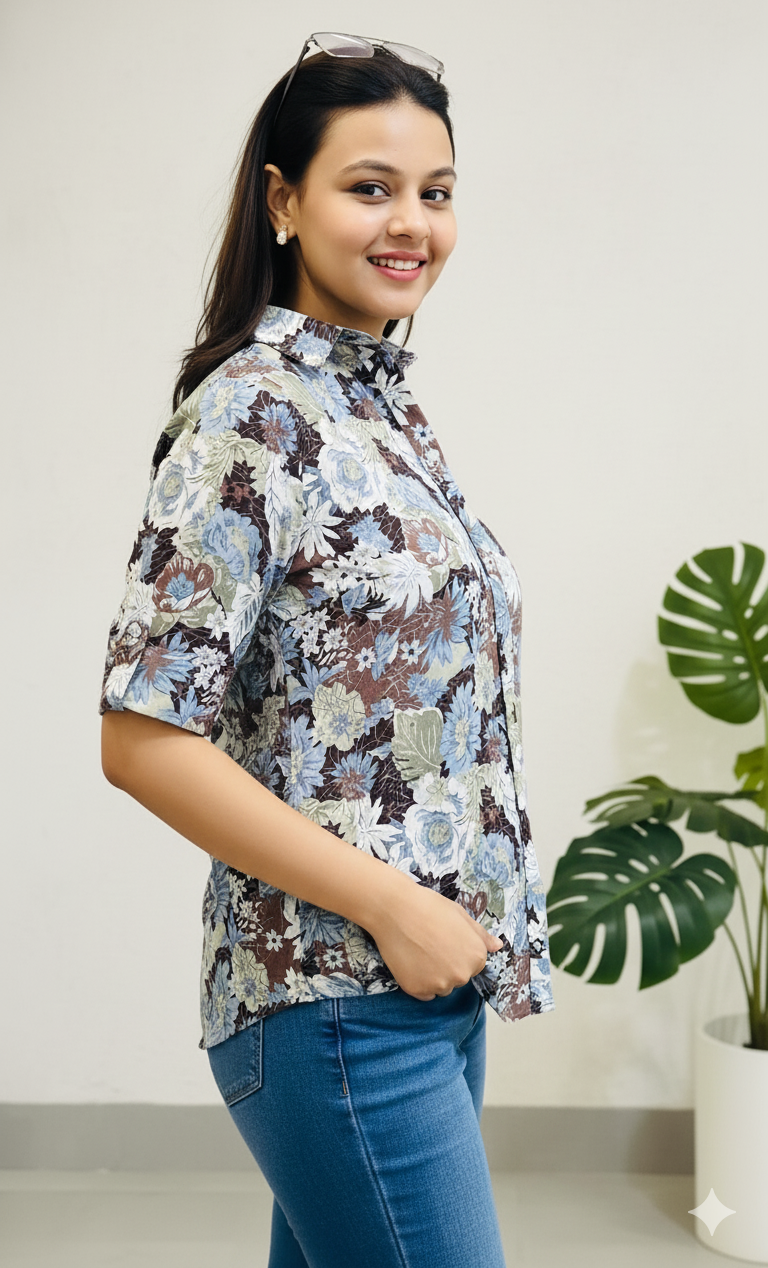 he "Blossom Breeze" Floral Shirt