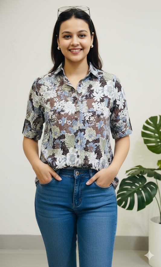 he "Blossom Breeze" Floral Shirt