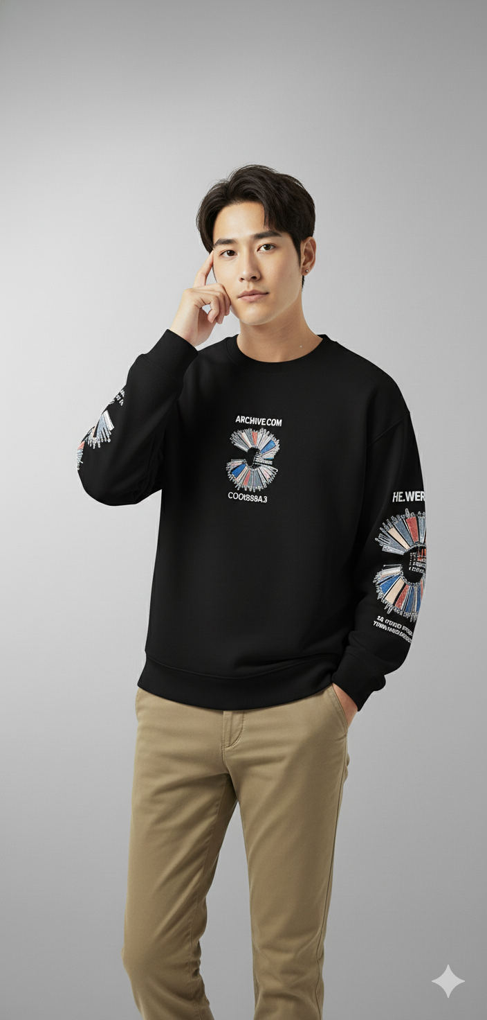 NoirWave Graphic Sweatshirt