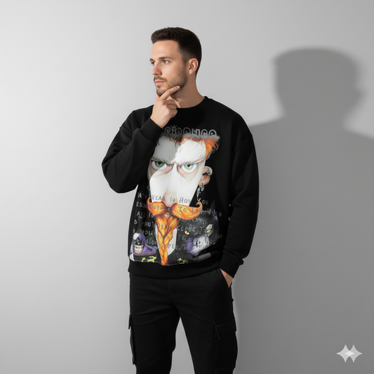 Confidence Noir Graphic Sweatshirt
