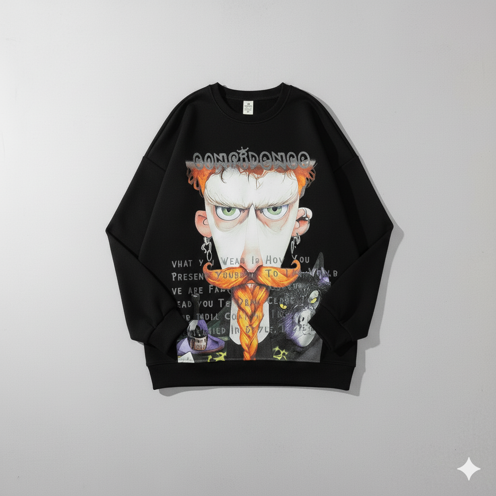 Confidence Noir Graphic Sweatshirt