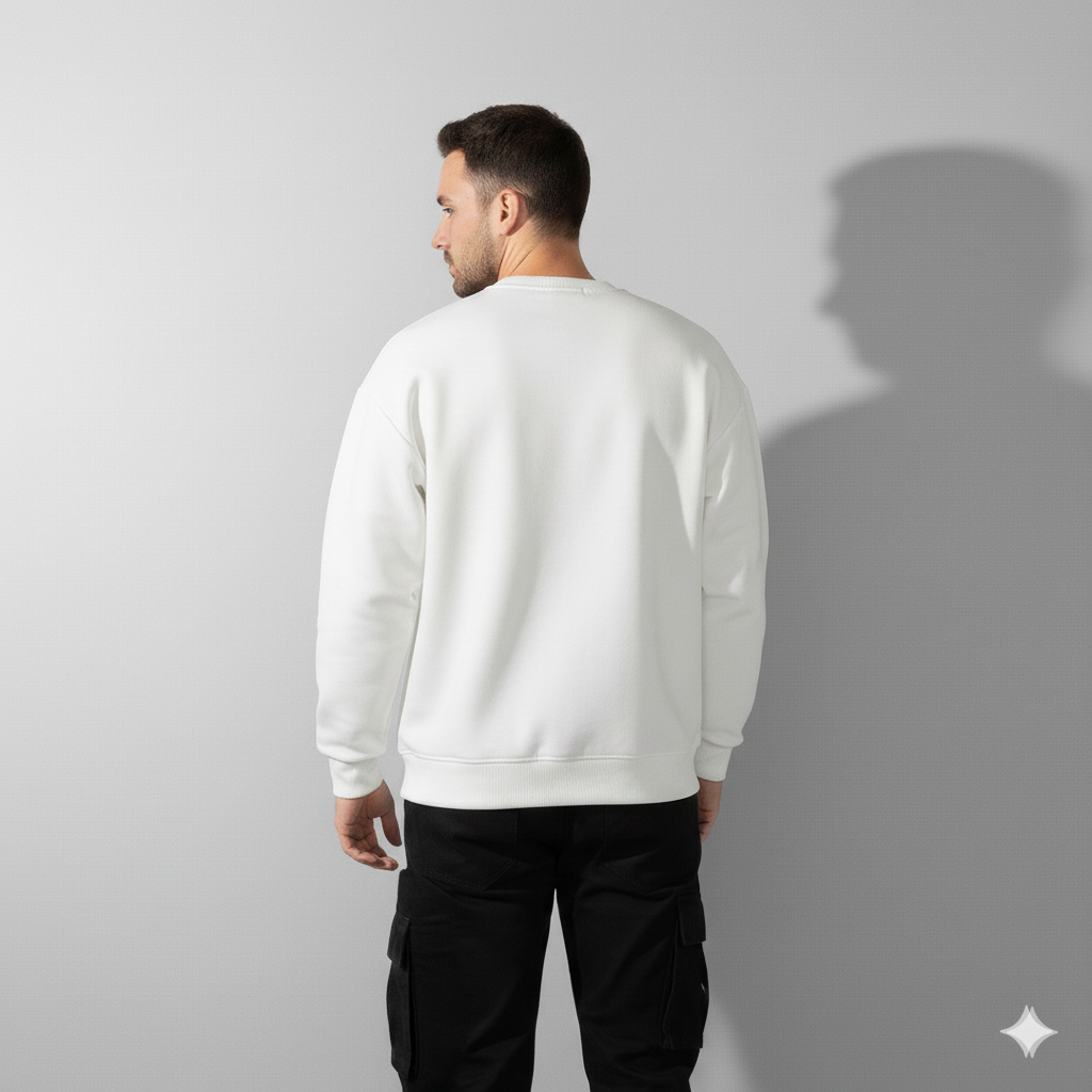Confidence Beige Graphic Sweatshirt