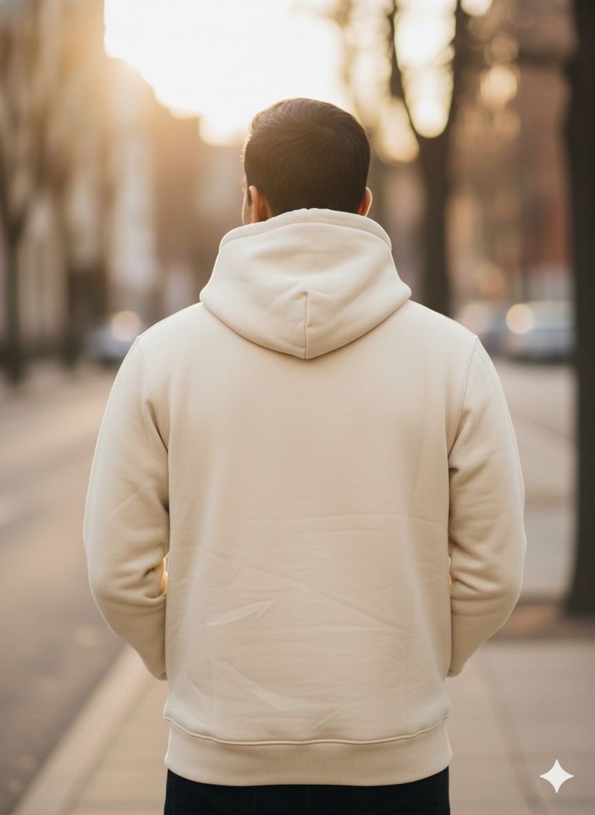 Fear of God Essentials Beige Hoodie