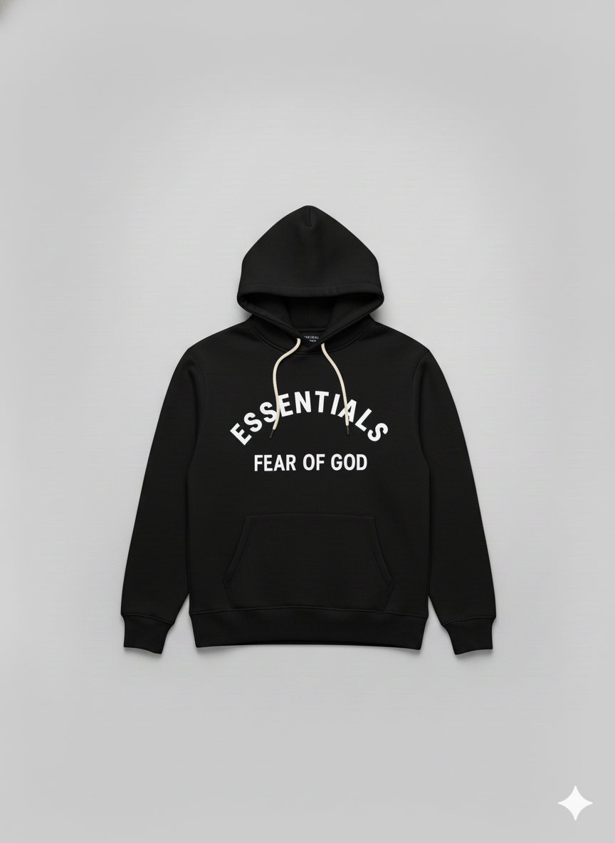 Fear of God Essentials Black Hoodie