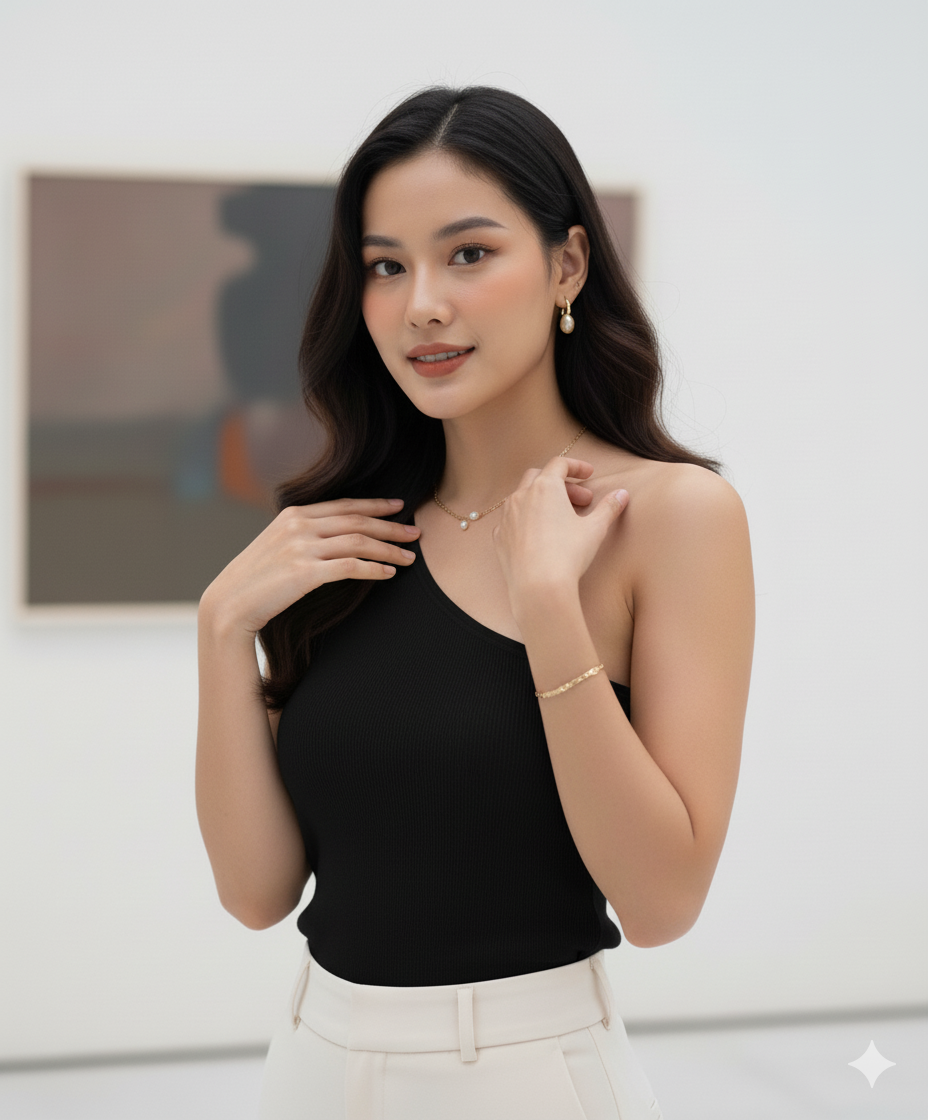 Ryle One Side Shoulder Top