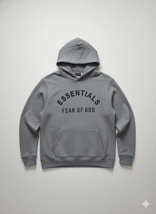 Essentials Fear of God Grey Hoodie - sweatshirt - stylessagess