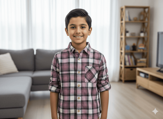 Meher Check Printed Shirt-shirt - stylessagess